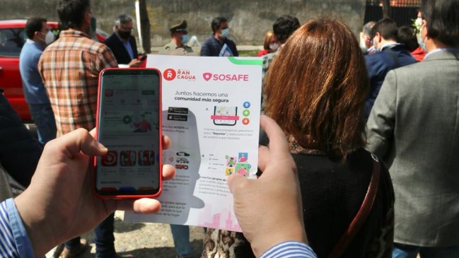 Aplicación móvil de seguridad comienza a funcionar en Rancagua
