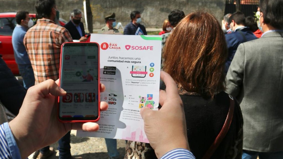 Aplicación móvil de seguridad comienza a funcionar en Rancagua
