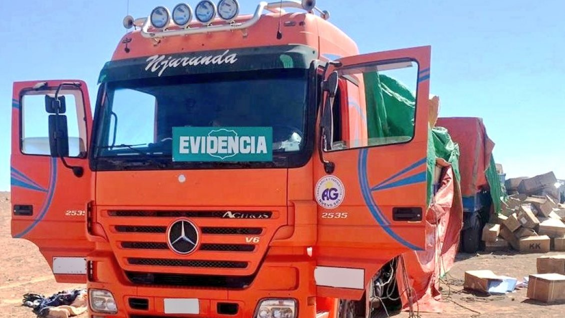 Falsos fiscalizadores fueron detenidos tras robar un camión en Alto Hospicio