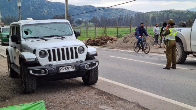 Copiloto de vehículo murió tras recibir piedrazo en Chimbarongo