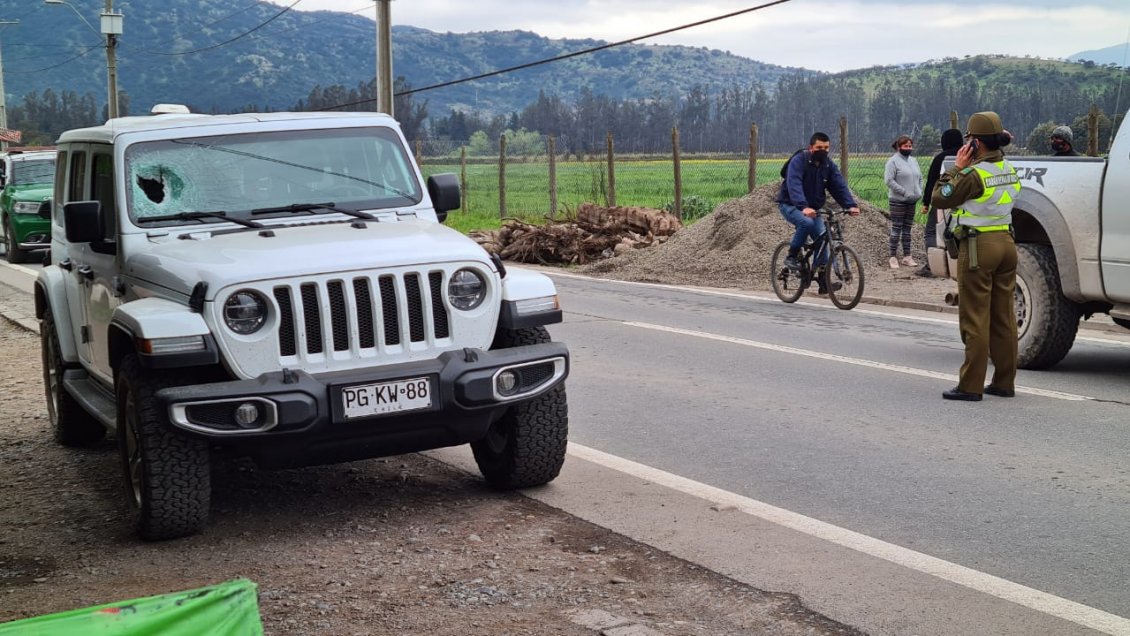 Copiloto de vehículo murió tras recibir piedrazo en Chimbarongo