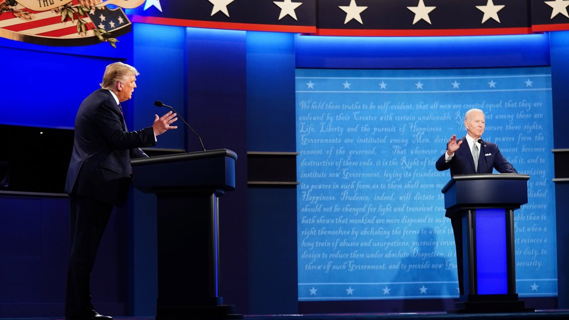 De alta tensión: Trump y Biden enfrentan su primer debate