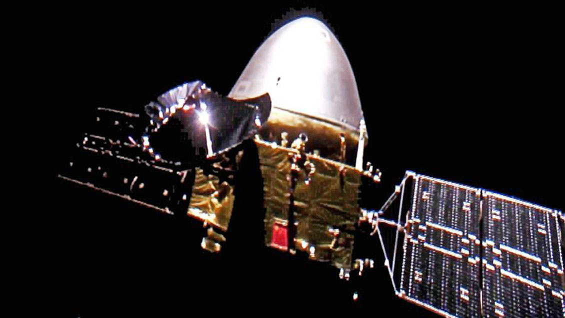 Sonda china Tianwen-1 toma selfies en ruta a Marte