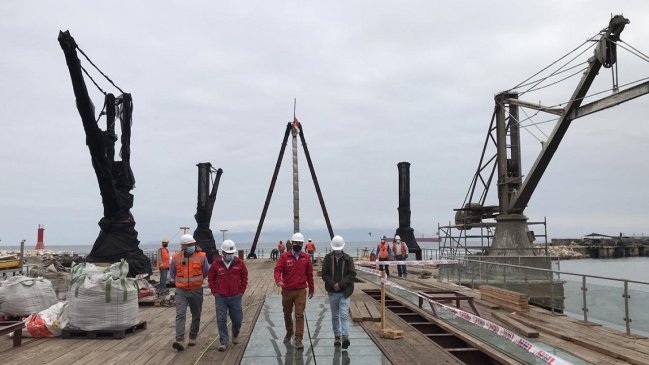 Antofagasta: Conservación de muelle de la época del salitre alcanza un 37 por ciento de avance