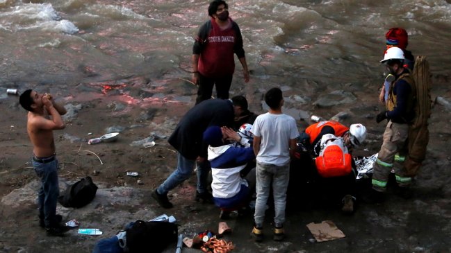 Parte médico: Menor empujado al Río Mapocho evoluciona favorablemente