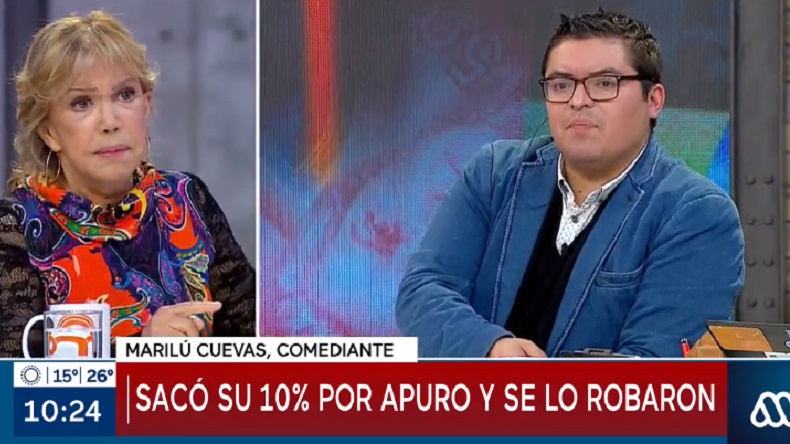 Marilú Cuevas se contagió de Covid-19, sacó su 10% y se lo robaron