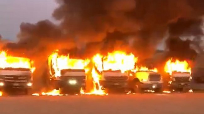 Dueño de camiones quemados en Angol acusa 