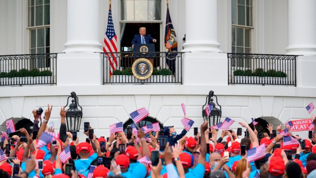 Trump encabezó su primer acto público tras recuperarse del Covid-19