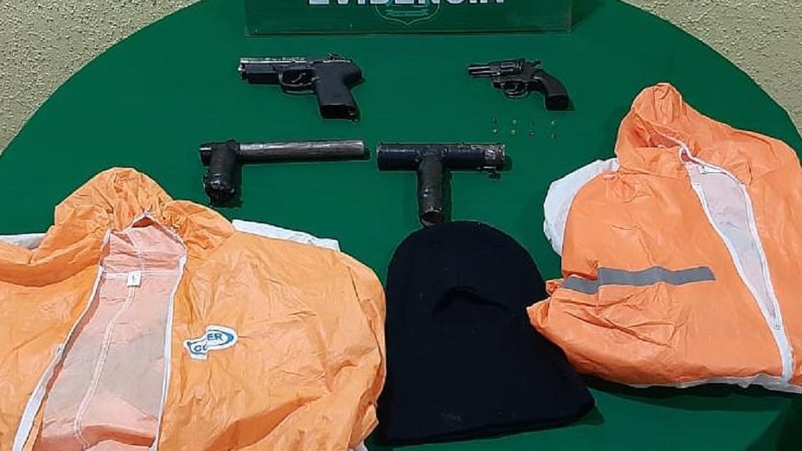 Detienen a sujetos portando armas de fuego en el sector norte de Antofagasta
