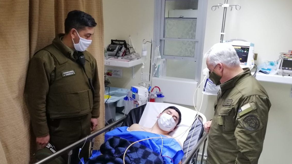 Carabinero resultó herido de bala durante ataque a subcomisaría de Ercilla