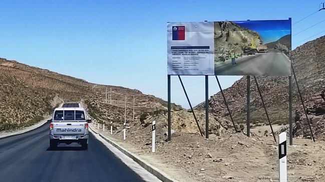 Tarapacá: Recuperan infraestructura dañada en Ruta 15CH por invierno altiplánico