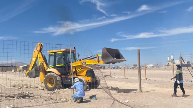 Autoridades intervienen incipiente toma industrial en Calama