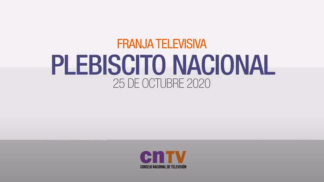 CNTV: Franja del plebiscito cierra con un promedio de 40 puntos de rating