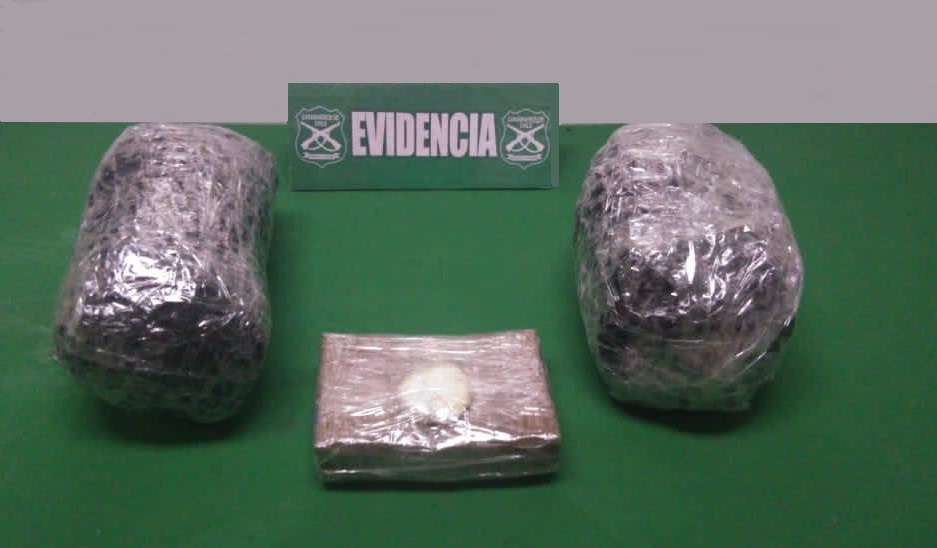 Fiscalización logró sacar de circulación cerca de nueve kilos de droga en Tarapacá