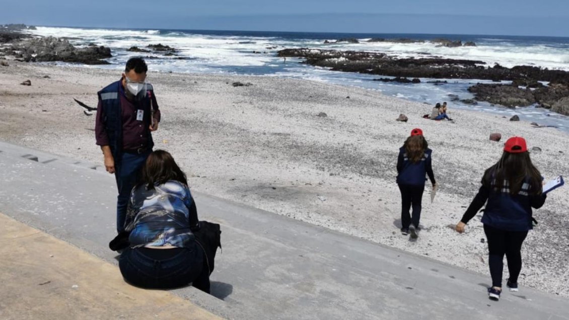 Mujer agredió a funcionaria que la fiscalizó en el borde costero de Antofagasta