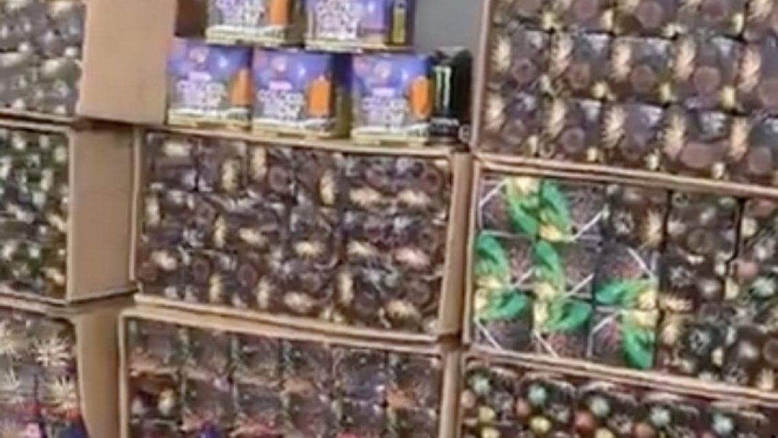 Incautan fuegos artificiales, cigarrillos y un quirquincho en Huara