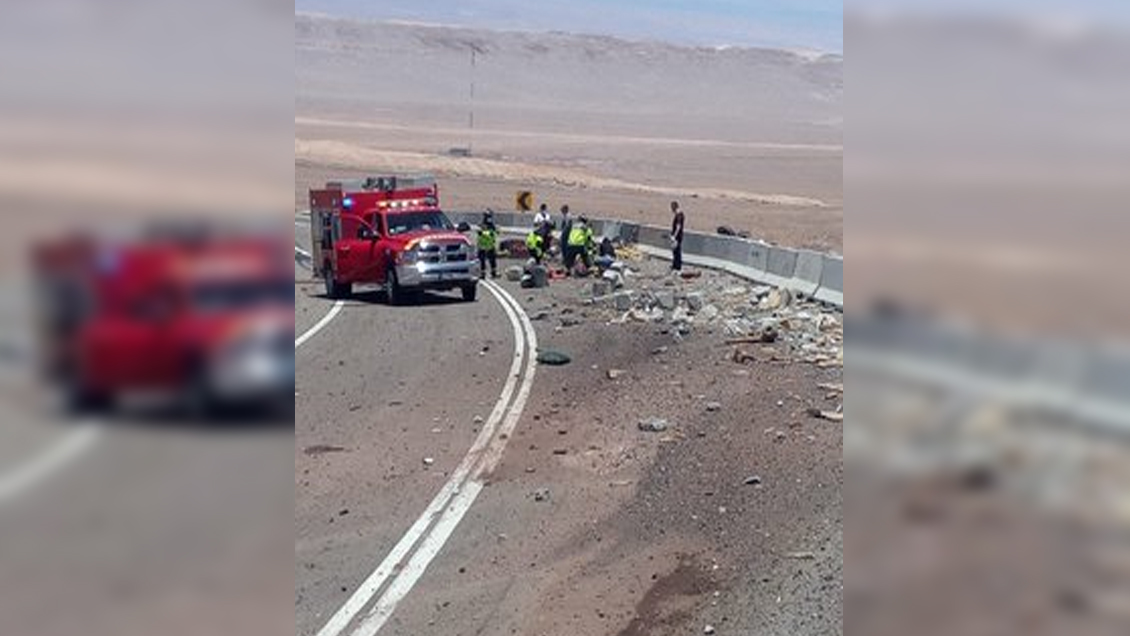 Volcamiento De Camión Deja Un Herido Grave En San Pedro De Atacama Cooperativacl 6216