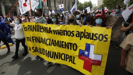   Trabajadores de la salud marcharon por Santiago 