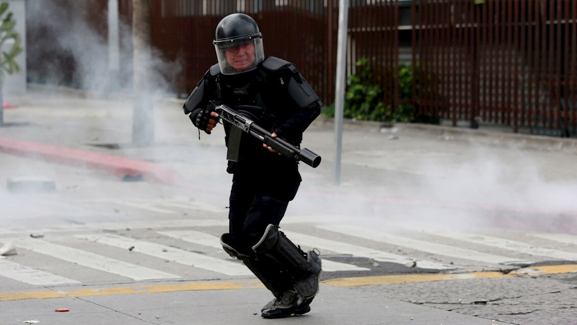 Dos manifestantes sufrieron traumas oculares durante protestas en Guatemala
