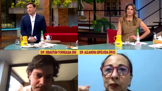 Diputado Torrealba admitió vínculo con AFP y protagonizó tenso momento en vivo