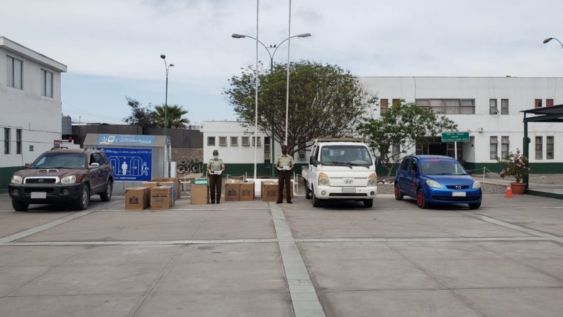 Denuncia de robo con intimidación terminó con detenidos, incautación de vehículos y cigarrillos