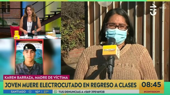 Madre de joven electrocutado en colegio: 