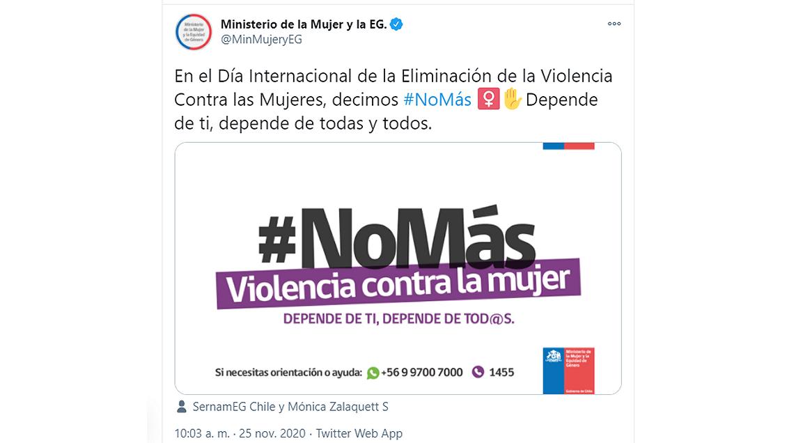 Ministerio: Eliminar la violencia contra la mujer también depende de ellas