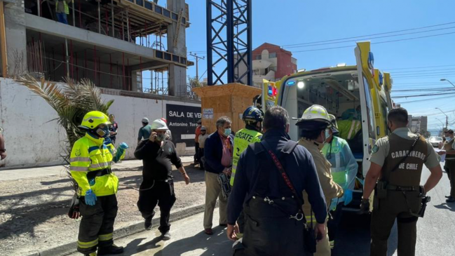 Trabajador falleció tras caer desde tercer piso de construcción en Antofagasta