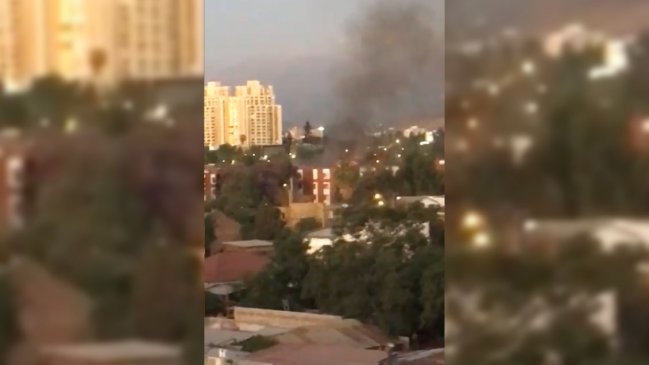 Bomberos rescató a una persona atrapada en un cuarto piso durante incendio en Ñuñoa