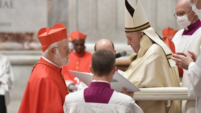 Celestino Aós fue investido como nuevo cardenal del Vaticano