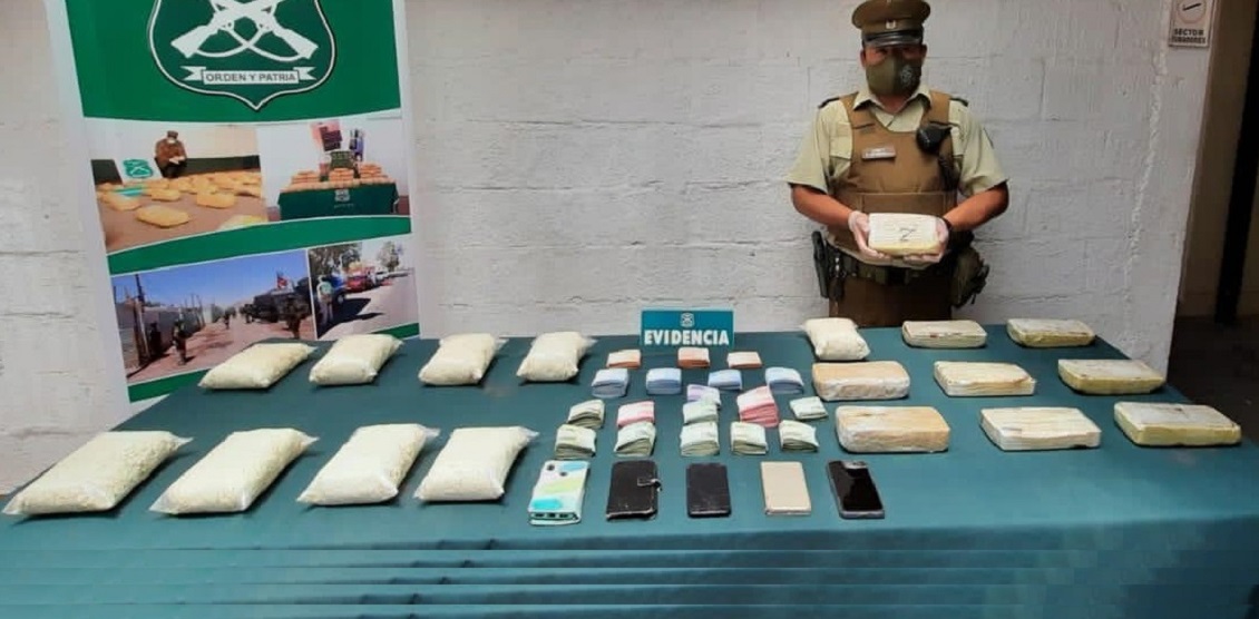 Detenidos y 90 mil dosis de cocaína: Operativo desarticuló banda criminal en Calama