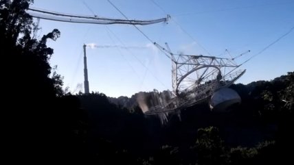  Captan momento exacto en que colapsó famoso telescopio  