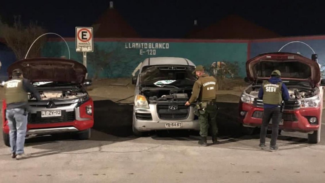 Recuperan camionetas robadas en distintos portonazos en Calama