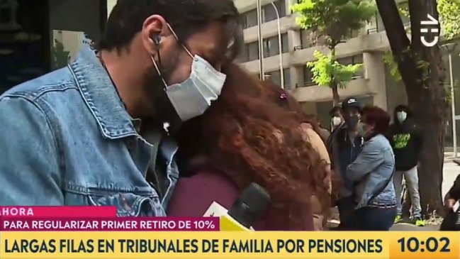 Rafael Cavada no aguantó la emoción por mujer que buscaba retener el 10% del papá de su hija