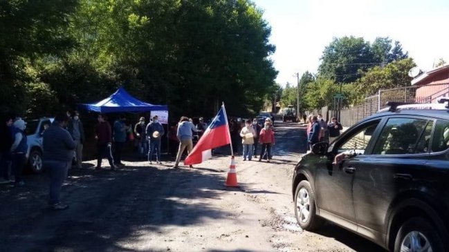 Vecinos de San Fabián protestaron por falta se asfaltado en ruta a Punilla