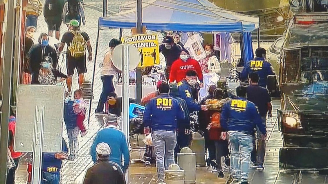 Operativo contra el comercio ambulante dejó 12 detenidos en el centro de Coquimbo