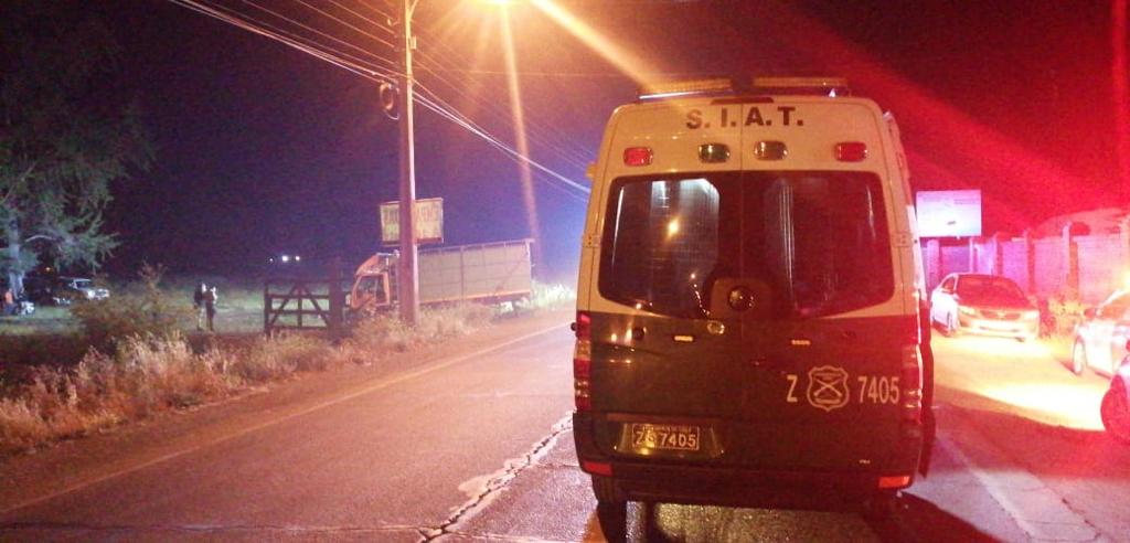 Carabineros indaga atropello que dejó un fallecido en Nancagua