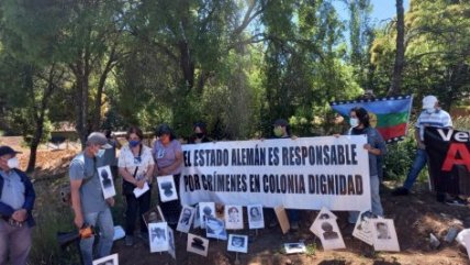   AFDD protestó por trabajos ilegales en la ex Colonia Dignidad 