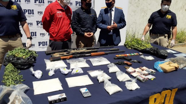 Megaoperativo antidrogas en Talca: 31 casas allanadas y dos bandas rivales desbaratadas