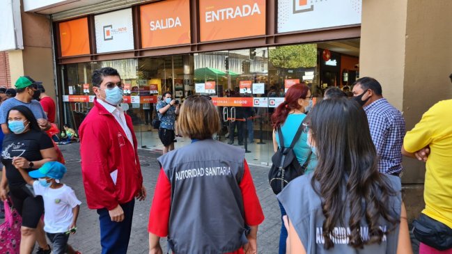 Autoridad sanitaria fiscalizó centros comerciales de Rancagua