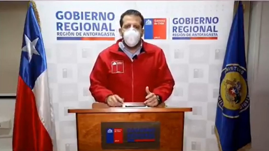 Intendente de Antofagasta inició cuarentena preventiva por Covid-19