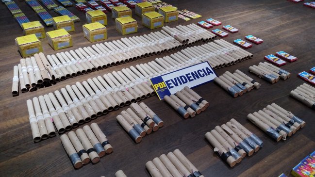 Incautan casi seis mil fuegos artificiales en cuatro comunas del Biobío