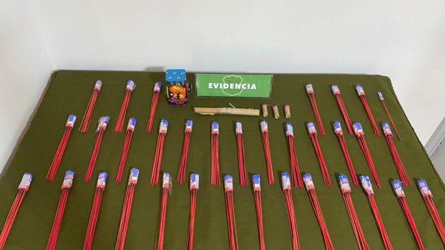 OS-9 decomisó fuegos artificiales en la vía pública de Viña del Mar