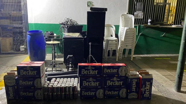 Fiesta clandestina en Calama terminó con 27 detenidos