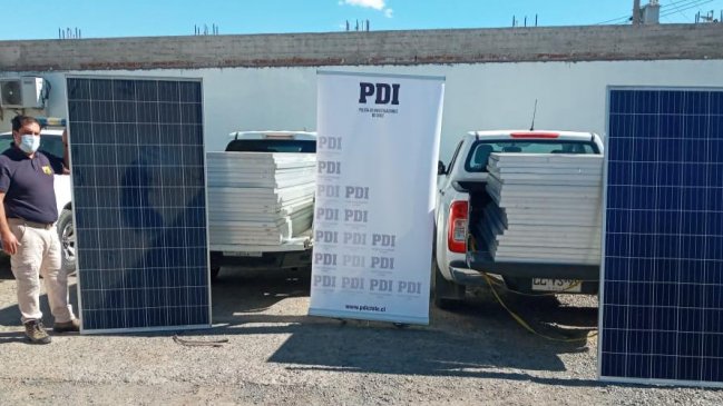PDI realiza tercer allanamiento de especies robadas desde planta fotovoltaica de Las Cabras