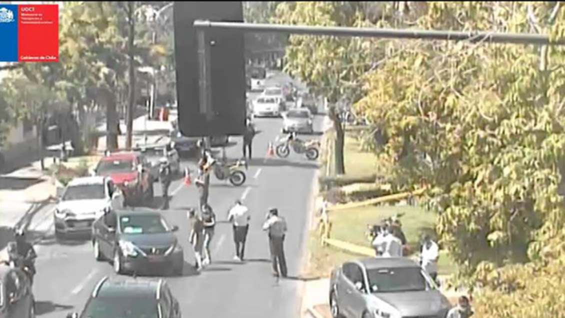 Registran balacera en Providencia: Hay dos carabineros heridos