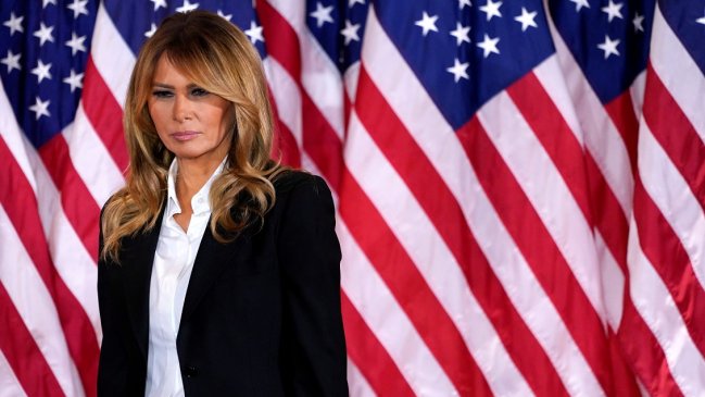 Melania Trump se despidió instando 