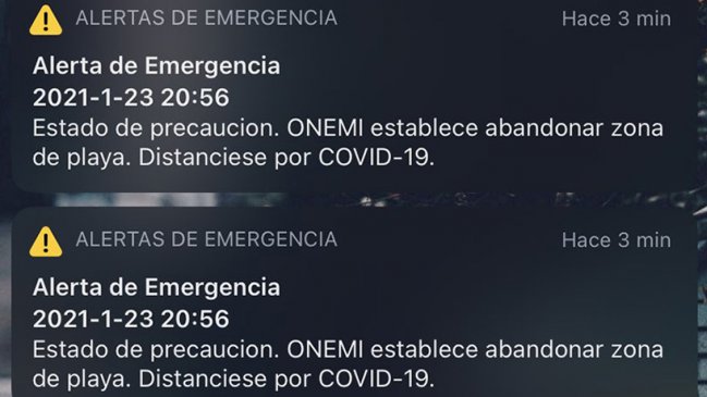 Onemi enviará alarma de prueba a Alto Hospicio y la Antártica para dar por resuelta la falla