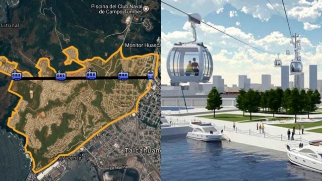 Gobierno revocó licitación de estudio de teleférico para Talcahuano a causa de la pandemia