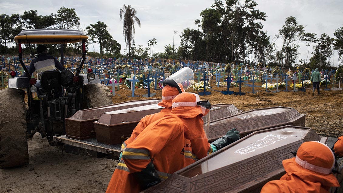 Brasil registra más de 1.000 muertes por Covid-19 por cuarto día consecutivo